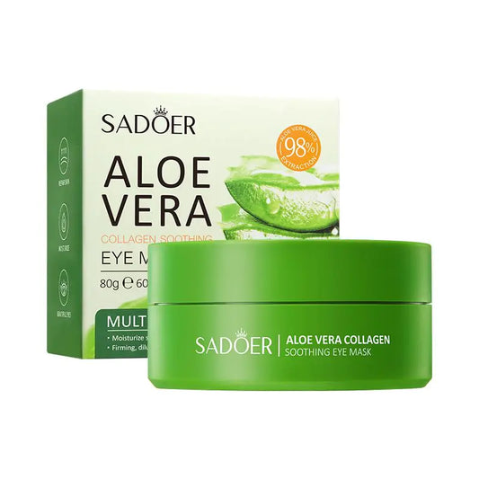 Aloe Vera Under Eye Patches for Dark Circles and Puffiness 60PCS - Improve Under Eye Bags Fine Lines and Wrinkles
